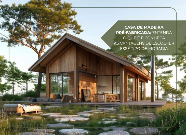 Casa de madeira pré-fabricada: entenda o que é e conheça as vantagens