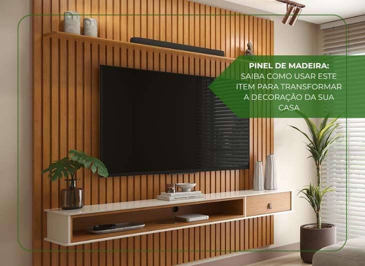 Painel de madeira: saiba como usar este item para transformar a decoração da sua casa